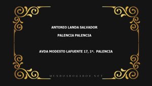 abogado Antonio Landa Salvador en la localidad de Palencia