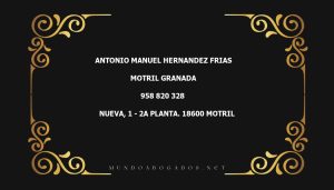 abogado Antonio Manuel Hernandez Frias en la localidad de Motril