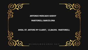 abogado Antonio Mercado Godoy en la localidad de Martorell