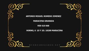 abogado Antonio Miguel Romero Jimenez en la localidad de Maracena