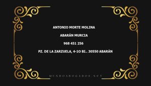 abogado Antonio Morte Molina en la localidad de Abarán