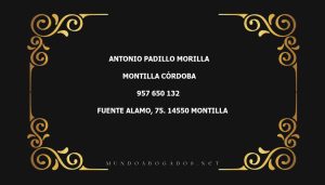 abogado Antonio Padillo Morilla en la localidad de Montilla