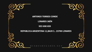 abogado Antonio Torres Conde en la localidad de Linares