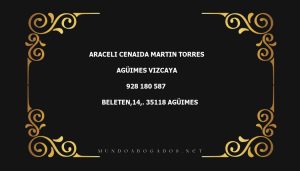 abogado Araceli Cenaida Martin Torres en la localidad de Agüimes