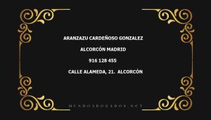 abogado Aranzazu Cardeñoso Gonzalez en la localidad de Alcorcón