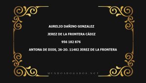 abogado Aurelio Dañino Gonzalez en la localidad de Jerez de la Frontera