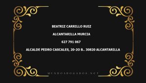 abogado Beatriz Carrillo Ruiz en la localidad de Alcantarilla