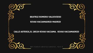 abogado Beatriz Romero Valdivieso en la localidad de Rivas Vaciamadrid