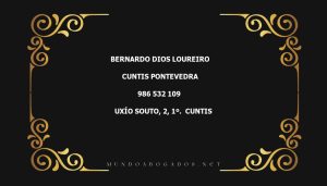 abogado Bernardo Dios Loureiro en la localidad de Cuntis