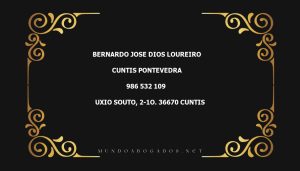 abogado Bernardo Jose Dios Loureiro en la localidad de Cuntis