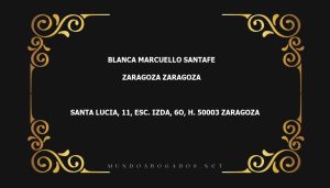 abogado Blanca Marcuello Santafe en la localidad de Zaragoza