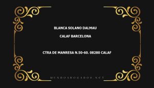 abogado Blanca Solano Dalmau en la localidad de Calaf