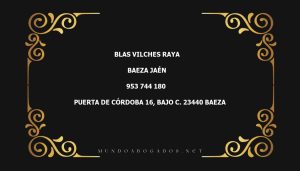 abogado Blas Vilches Raya en la localidad de Baeza