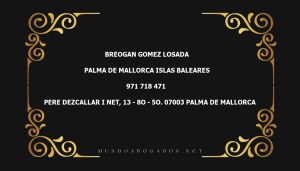 abogado Breogan Gomez Losada en la localidad de Palma de Mallorca