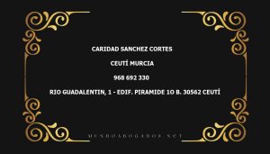 abogado Caridad Sanchez Cortes en la localidad de Ceutí