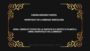 abogado Carina Boronat Gudiol en la localidad de Hospitalet de Llobregat