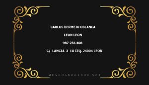 abogado Carlos Bermejo Oblanca en la localidad de Leon