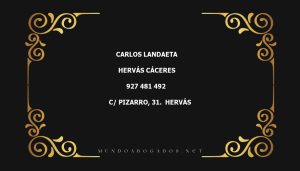 abogado Carlos Landaeta en la localidad de Hervás