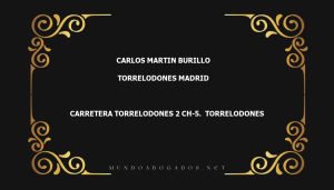 abogado Carlos Martin Burillo en la localidad de Torrelodones