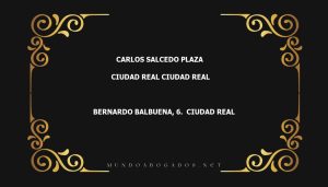 abogado Carlos Salcedo Plaza en la localidad de Ciudad Real