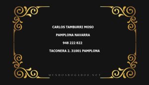 abogado Carlos Tamburri Moso en la localidad de Pamplona