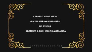 abogado Carmelo Jodra Viejo en la localidad de Guadalajara