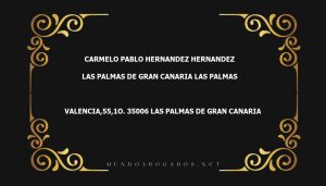 abogado Carmelo Pablo Hernandez Hernandez en la localidad de Las Palmas de Gran Canaria