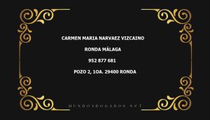 abogado Carmen Maria Narvaez Vizcaino en la localidad de Ronda