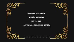 abogado Catalina Teva Prado en la localidad de Noreña