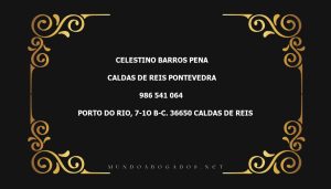 abogado Celestino Barros Pena en la localidad de Caldas de Reis