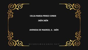 abogado Celia Maria Perez Conde en la localidad de Jaén