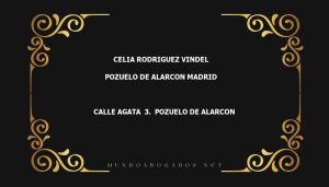 abogado Celia Rodriguez Vindel en la localidad de Pozuelo de Alarcon