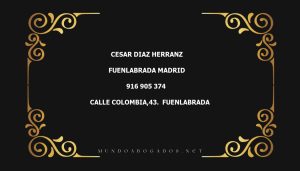 abogado Cesar Diaz Herranz en la localidad de Fuenlabrada