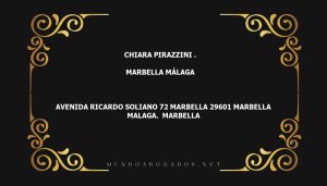 abogado Chiara Pirazzini . en la localidad de Marbella