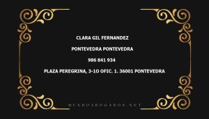 abogado Clara Gil Fernandez en la localidad de Pontevedra