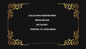 abogado Clelia Aynat Barthelmess en la localidad de Nerja