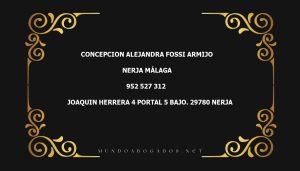 abogado Concepcion Alejandra Fossi Armijo en la localidad de Nerja