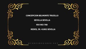 abogado Concepcion Belmonte Trujillo en la localidad de Sevilla