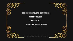 abogado Concepcion Rivero Hernandez en la localidad de Toledo