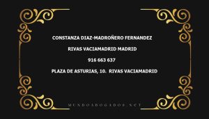 abogado Constanza Diaz-Madroñero Fernandez en la localidad de Rivas Vaciamadrid