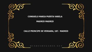 abogado Consuelo Maria Puerta Varela en la localidad de Madrid