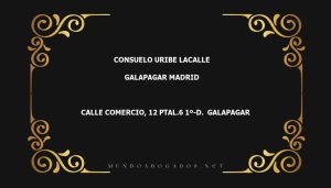 abogado Consuelo Uribe Lacalle en la localidad de Galapagar