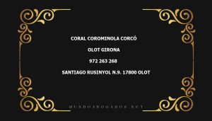 abogado Coral Corominola Corcó en la localidad de Olot