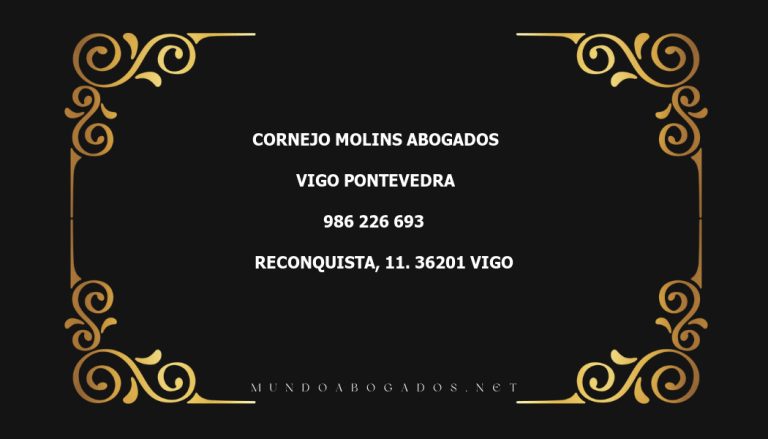 abogado Cornejo Molins Abogados en la localidad de Vigo