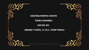 abogado Cristina Montes Chivite en la localidad de Tudela