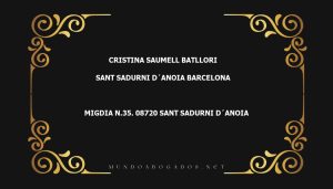 abogado Cristina Saumell Batllori en la localidad de Sant Sadurni d´Anoia