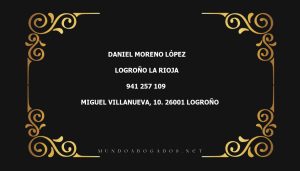 abogado Daniel Moreno López en la localidad de Logroño