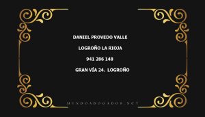 abogado Daniel Provedo Valle en la localidad de Logroño