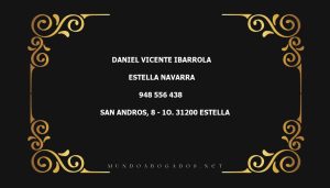 abogado Daniel Vicente Ibarrola en la localidad de Estella