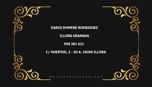 abogado Dario Domene Rodriguez en la localidad de Illora